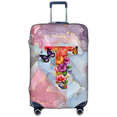 Csomagvédőhuzatok 18-32 hüvelykes védő Utazási poggyász bőrönd védőhuzat sztreccs porvédők Print Butterfly Letter sorozat