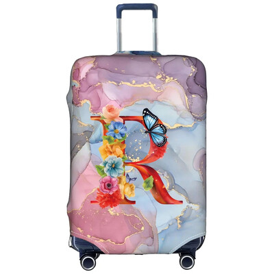 Csomagvédőhuzatok 18-32 hüvelykes védő Utazási poggyász bőrönd védőhuzat sztreccs porvédők Print Butterfly Letter sorozat