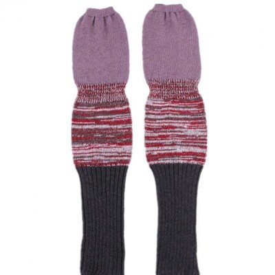 Božićni dar Tople čarape Pleteni grijači za noge od organske merino i kašmir vune Boho zimske luksuzne čarape bez stopala za žene Djevojke