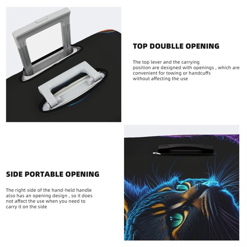 Muzica Pisica Husa Valisa Vacanta Cool Animal Husa Practica Bagaj Protectie Afaceri