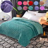 Cuvertură de pat din catifea de cristal Cuvertură de pat din catifea de coral Pătură cu clemă Probă de față îngroșată din bumbac Cearșaf de pat Flanel de lapte
