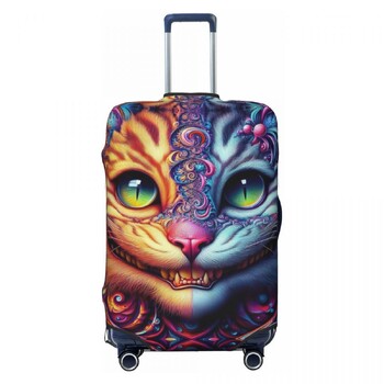 Κάλυμμα βαλίτσας Mandala Cat Holiday 3D Animals Printed Practical Bagage Case Protector Business