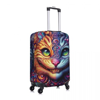 Κάλυμμα βαλίτσας Mandala Cat Holiday 3D Animals Printed Practical Bagage Case Protector Business