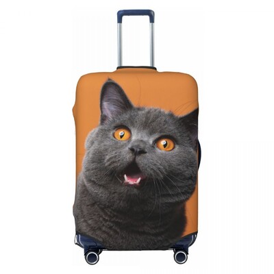 Állatok Macska Vicces bőröndhuzat 3D nyomtatott praktikus poggyásztartó utazási védelem