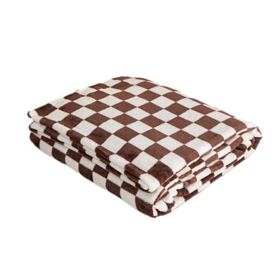 Retro šachmatų lentos pledas flanelinė antklodė Super minkšta šilta antklodė Biuro sofos užvalkalas lovatiesė dovanų antklodės