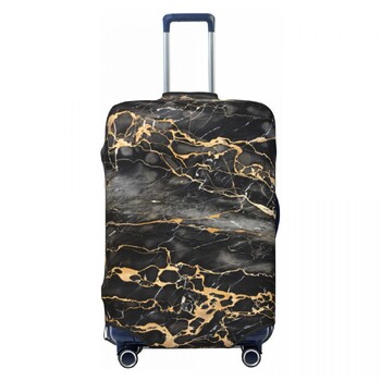 Κάλυμμα βαλίτσας Glitter Marble Abstract Art Golden Travel Flight Practical Bagagage Accesories Protector