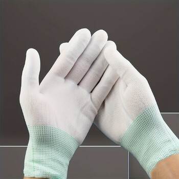 12/6/1Pairs House Cleaning Gloves White Nylon Sewing Glove Quilting Gloves for Warehouse Gardening