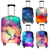 Psychedelický vesmírny kryt na batožinu Nebula, cestovné doplnky Galaxy, protiprachové ochranné kryty na kufor, elastický kryt na vozík