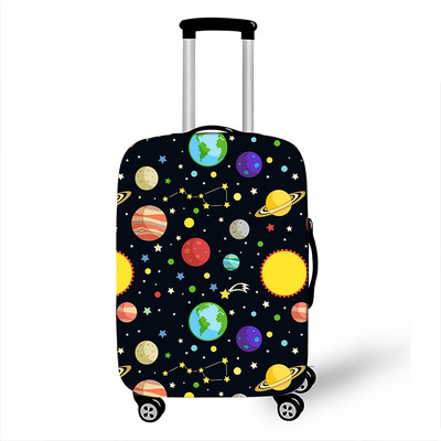 Psychedelický vesmírny kryt na batožinu Nebula, cestovné doplnky Galaxy, protiprachové ochranné kryty na kufor, elastický kryt na vozík