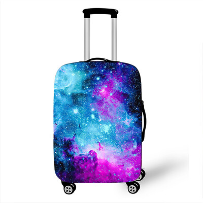 Psychedelický vesmírny kryt na batožinu Nebula, cestovné doplnky Galaxy, protiprachové ochranné kryty na kufor, elastický kryt na vozík