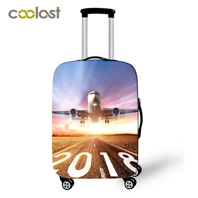 Lėktuvo / lėktuvo bagažo užvalkalas keliaujančiam bagažui lagaminui apsauginis dangtelis nuo dulkių vežimėlio dėklo dangčiai 18-32 colių