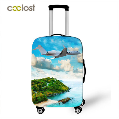 Lėktuvo / lėktuvo bagažo užvalkalas keliaujančiam bagažui lagaminui apsauginis dangtelis nuo dulkių vežimėlio dėklo dangčiai 18-32 colių