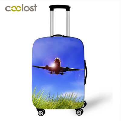 Lėktuvo / lėktuvo bagažo užvalkalas keliaujančiam bagažui lagaminui apsauginis dangtelis nuo dulkių vežimėlio dėklo dangčiai 18-32 colių