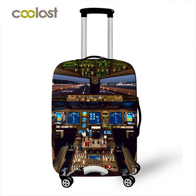 Lėktuvo / lėktuvo bagažo užvalkalas keliaujančiam bagažui lagaminui apsauginis dangtelis nuo dulkių vežimėlio dėklo dangčiai 18-32 colių