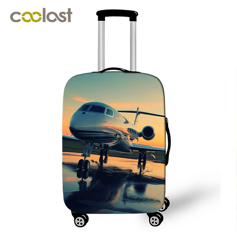 Lėktuvo / lėktuvo bagažo užvalkalas keliaujančiam bagažui lagaminui apsauginis dangtelis nuo dulkių vežimėlio dėklo dangčiai 18-32 colių