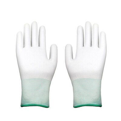 10 ζεύγη Γάντια εργασίας ασφαλείας 13 Gauge Nylon Pu με επίστρωση