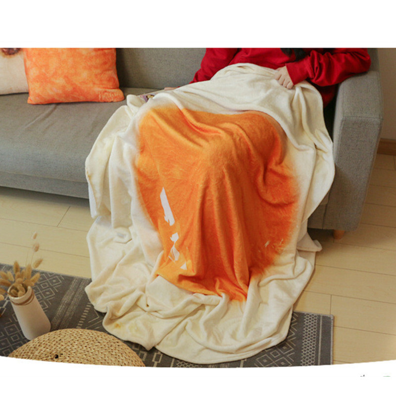Blynų / picos / spurgų antklodė Flanelinė sofa pledas Šilta skara Juokinga šilta maisto antklodė manta Odai nekenksminga lovatiesė namams