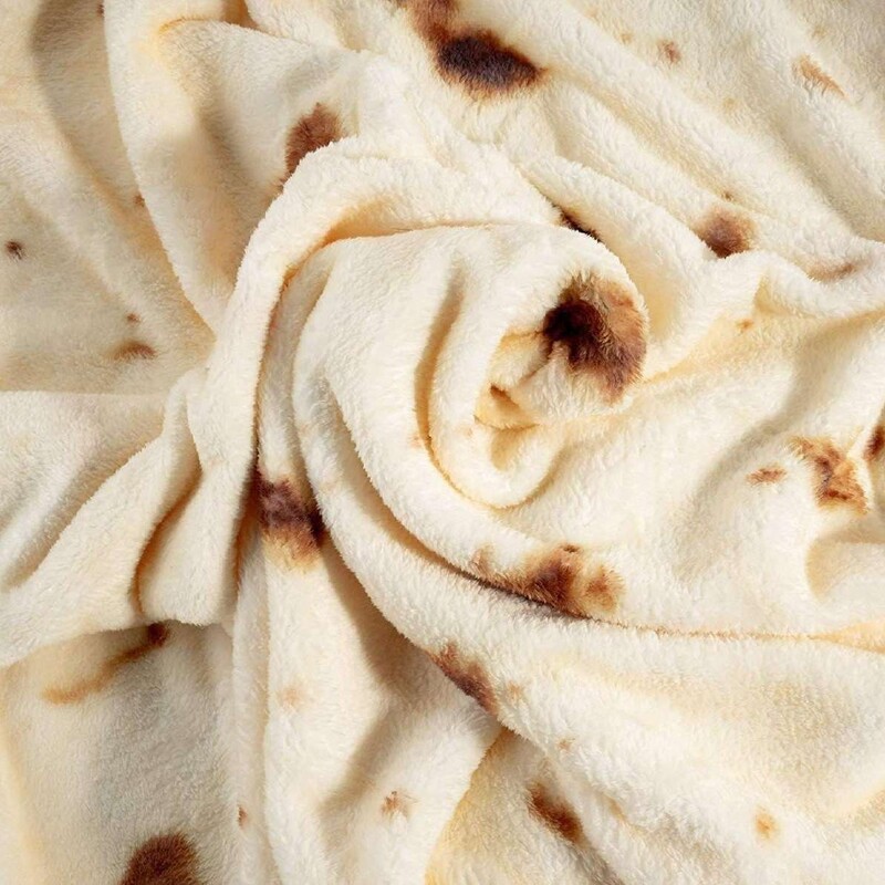 Blynų / picos / spurgų antklodė Flanelinė sofa pledas Šilta skara Juokinga šilta maisto antklodė manta Odai nekenksminga lovatiesė namams