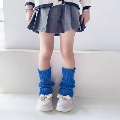 Y2K tömör kötött lábmelegítő japán meleg zokni gyerekek halmozott leggings JK fűszeres lány balett zokni Lolita harisnya ősz tél