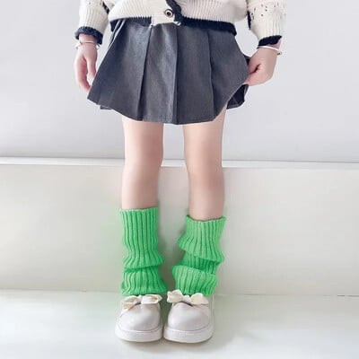Y2K tömör kötött lábmelegítő japán meleg zokni gyerekek halmozott leggings JK fűszeres lány balett zokni Lolita harisnya ősz tél