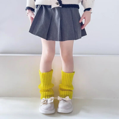 Y2K tömör kötött lábmelegítő japán meleg zokni gyerekek halmozott leggings JK fűszeres lány balett zokni Lolita harisnya ősz tél