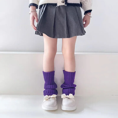 Y2K tömör kötött lábmelegítő japán meleg zokni gyerekek halmozott leggings JK fűszeres lány balett zokni Lolita harisnya ősz tél