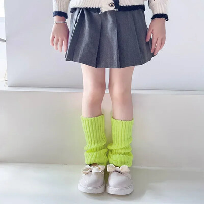 Y2K tömör kötött lábmelegítő japán meleg zokni gyerekek halmozott leggings JK fűszeres lány balett zokni Lolita harisnya ősz tél
