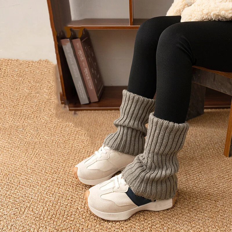Y2K tömör kötött lábmelegítő japán meleg zokni gyerekek halmozott leggings JK fűszeres lány balett zokni Lolita harisnya ősz tél