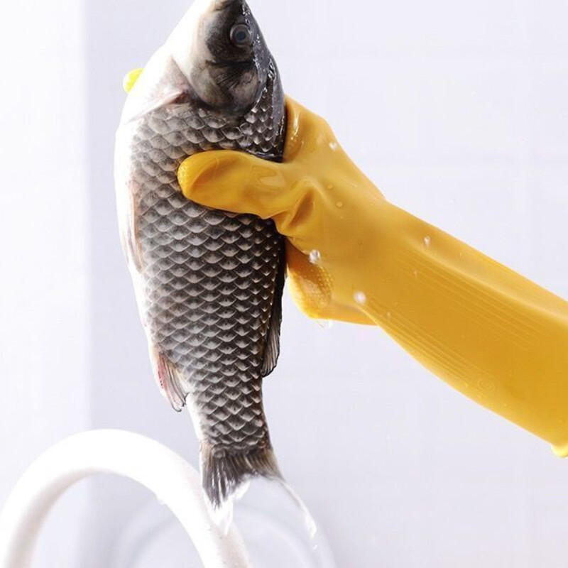 1/3 poros buitinių plonų vandeniui atsparių latekso pirštinių indų plovimo pirštinės valymo įrankiai indų plovimas skalbiniai namų ruošos pirštinės