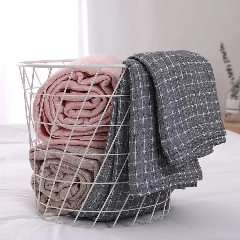 Paprasta japoniška vasaros antklodė, medvilninės marlės sofos užvalkalas, daugiafunkcinė antklodė, namų dekoras, sofos rankšluostis, lovatiesė