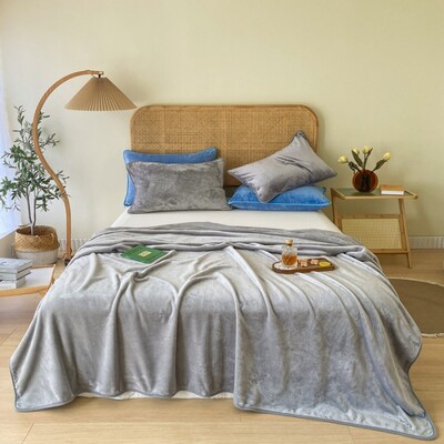 Flanelinė vilna antklodė šilta pliušinė aksominė antklodė tamsiai žalia patalynė lovatiesė Namų tekstilė 200*230cm vasarinė antklodė