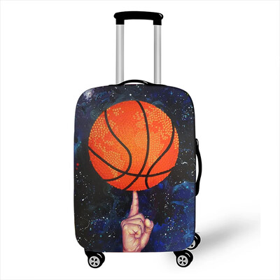 3D nyomtatott hűvös kosárlabda bőröndhuzatok utazási kiegészítők kocsitok porvédő tokvédő elasztikus 18-32 hüvelykes poggyászkellékek