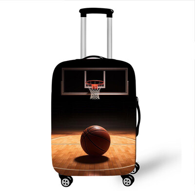 3D nyomtatott hűvös kosárlabda bőröndhuzatok utazási kiegészítők kocsitok porvédő tokvédő elasztikus 18-32 hüvelykes poggyászkellékek