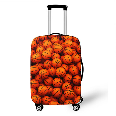 3D nyomtatott hűvös kosárlabda bőröndhuzatok utazási kiegészítők kocsitok porvédő tokvédő elasztikus 18-32 hüvelykes poggyászkellékek