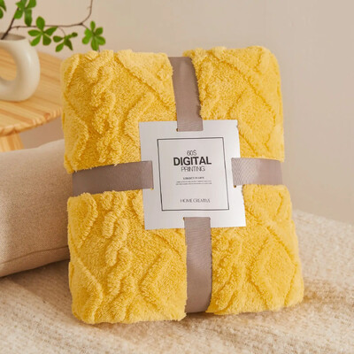 Pături de flanel din lână de corali pentru paturi, de culoare solidă, primăvară, iarnă, moale, caldă, cuvertură de pat, husă de canapea, pături în carouri de pluș Tafurong