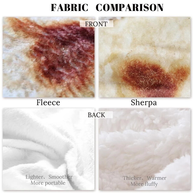 WASART Pătură caldă de flanel tortilla pită mexicană lavash pătură pentru pat canapea fleece cuverturi de pat în carouri pătură pizza de iarnă