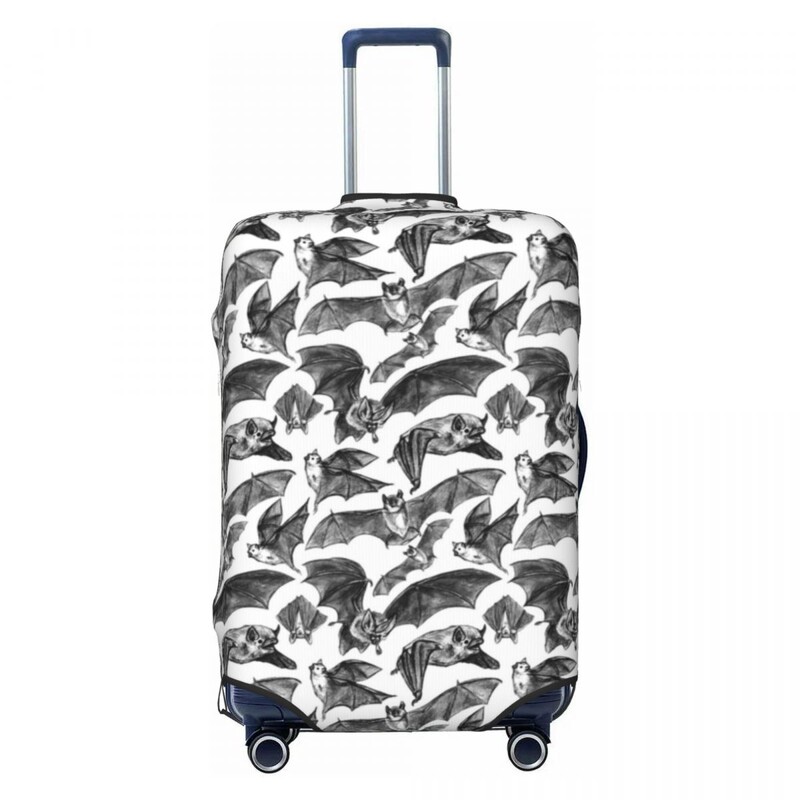 Husă pentru valiză cu model de lilieci Lilieci zburători înfricoșător Zbor de afaceri Protecție pentru bagaje