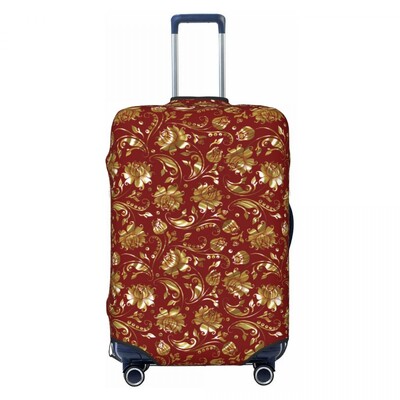 Tankus gėlėtas lagamino užvalkalas Spalva gėlės kruizinių kelionių apsauga skrydžio elastingi bagažo priedai