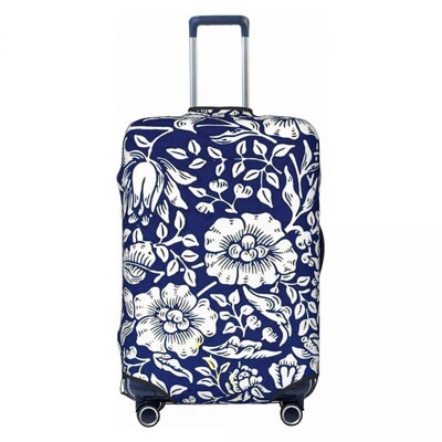 Tankus gėlėtas lagamino užvalkalas Spalva gėlės kruizinių kelionių apsauga skrydžio elastingi bagažo priedai