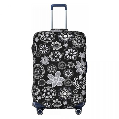 Tankus gėlėtas lagamino užvalkalas Spalva gėlės kruizinių kelionių apsauga skrydžio elastingi bagažo priedai