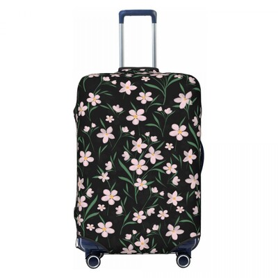 Tankus gėlėtas lagamino užvalkalas Spalva gėlės kruizinių kelionių apsauga skrydžio elastingi bagažo priedai