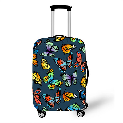 Пеперуда с леопард/сърце Покривало за багаж Противопрашен куфар 18-32 Размер за аксесоари за пътуване Еластичен калъф за количка