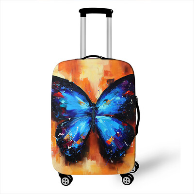 Пеперуда с леопард/сърце Покривало за багаж Противопрашен куфар 18-32 Размер за аксесоари за пътуване Еластичен калъф за количка