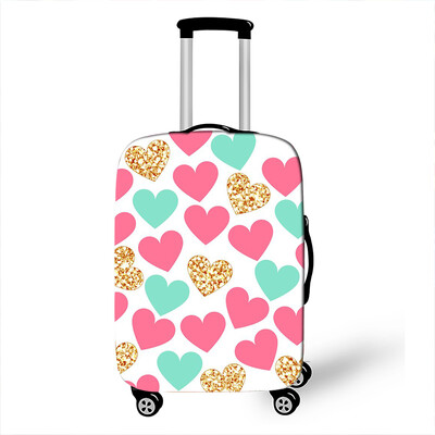 Пеперуда с леопард/сърце Покривало за багаж Противопрашен куфар 18-32 Размер за аксесоари за пътуване Еластичен калъф за количка