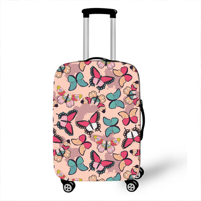 Пеперуда с леопард/сърце Покривало за багаж Противопрашен куфар 18-32 Размер за аксесоари за пътуване Еластичен калъф за количка