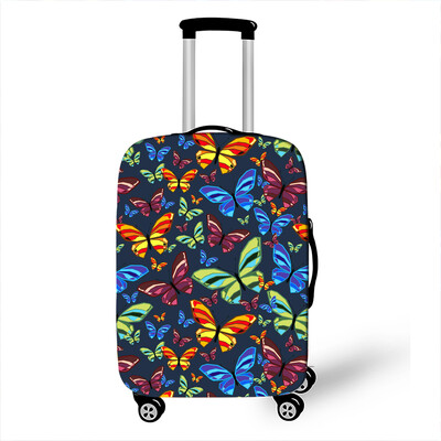 Пеперуда с леопард/сърце Покривало за багаж Противопрашен куфар 18-32 Размер за аксесоари за пътуване Еластичен калъф за количка