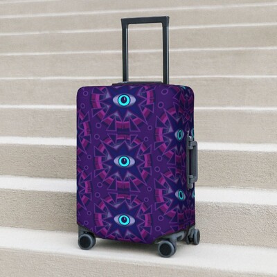 „Evil Eye“ lagamino dangtelis Abstract Eyes Print Kelionių atostogų praktiška bagažo dėklo apsauga