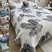 Cuvertură de pat în stil boem Pătură cu cusături în carouri Lenjerie de pat dublă Cuverturi de pat pentru husă de pat Saltea Topper Husă de canapea