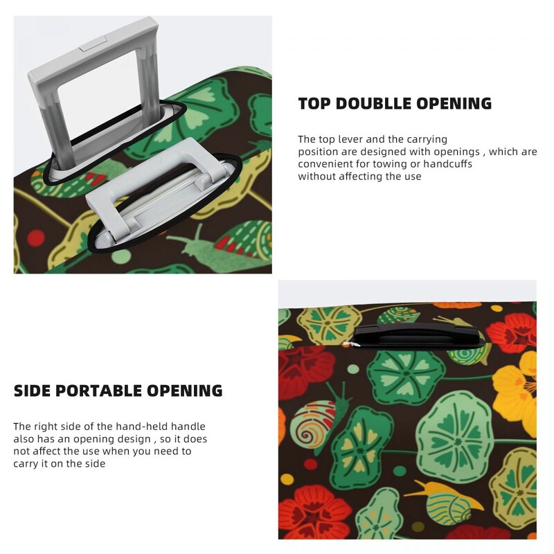 Model melci Husă valiză Frunză Floare Vacanță Afaceri Elastic Rechizite pentru bagaje Protecție