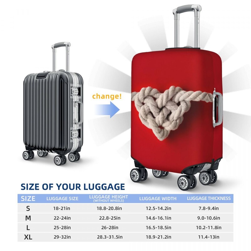 Husă valiză inimă 3D We Heart It Flight Husă elastică Husă pentru afaceri Utilaje pentru bagaje Protector Cadou de Crăciun